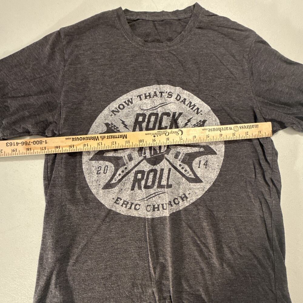 Eric Church Short Sleeve Shirt Women's Size Large/Medium Gray Rock N Roll - Picture 4 of 8